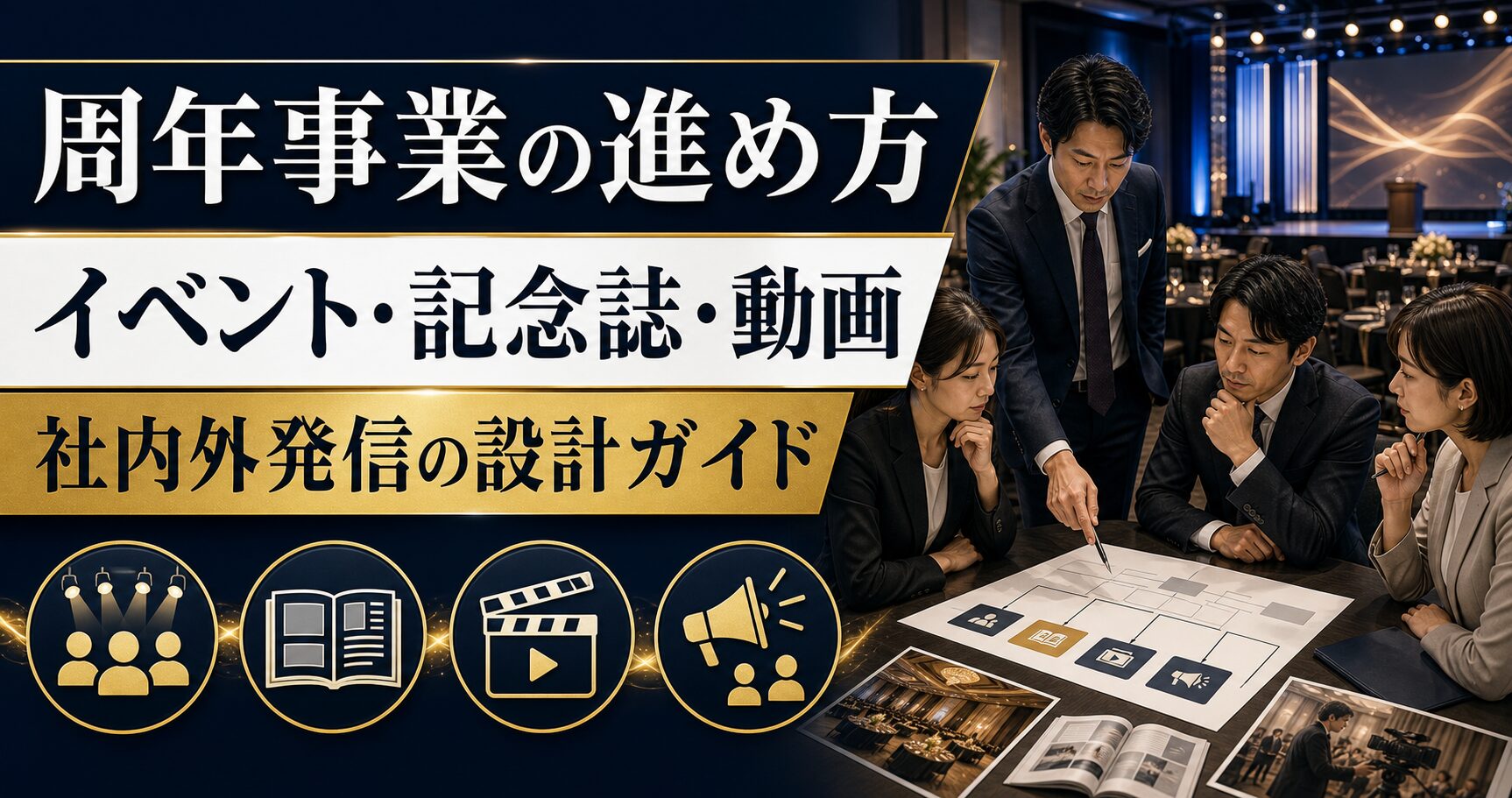 周年事業の進め方｜周年イベント・記念誌・動画・社内外発信の設計ガイド