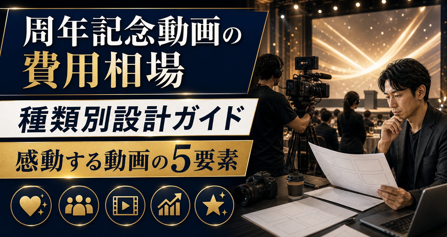 周年記念動画の費用相場と種類別設計ガイド｜感動する動画に必ず入れる5要素と発注チェックリスト