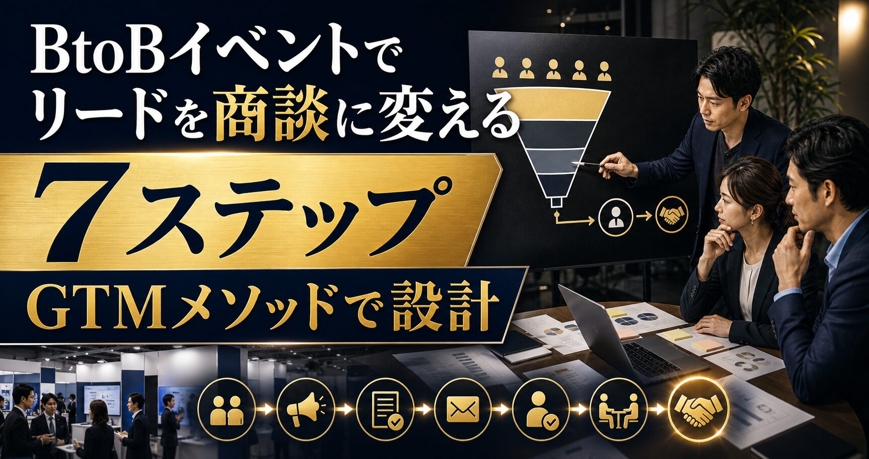BtoBイベントでリードを商談に変える7ステップ｜GTMメソッドで設計する集客〜成約の仕組み