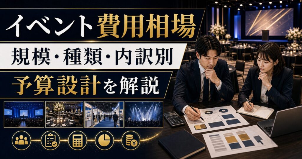 イベント費用相場の完全ガイド｜規模・種類・内訳別に予算設計を解説