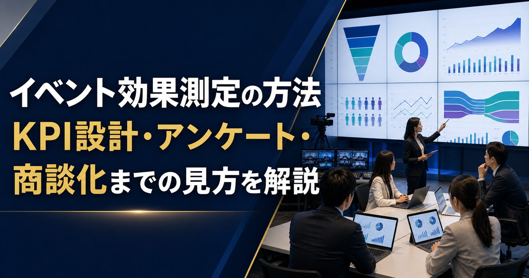 イベント効果測定の方法|KPI設計・アンケート・商談化までの見方を解説