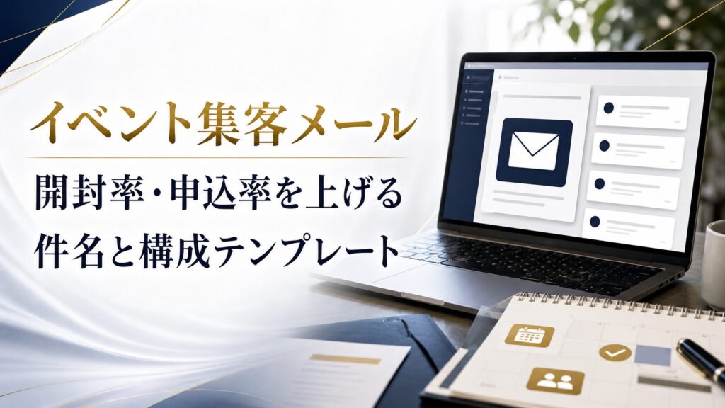 イベント集客メールの文面テンプレート｜開封率・申込率を上げる件名と構成