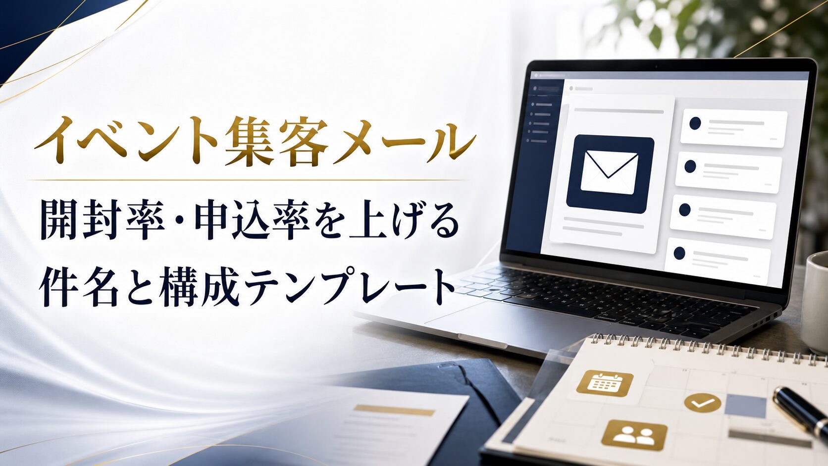 イベント集客メールの文面テンプレート|開封率・申込率を上げる件名と構成