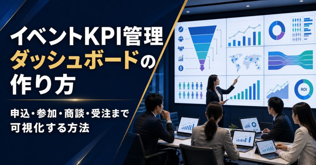 イベントKPI管理ダッシュボードの作り方｜申込・参加・商談・受注まで可視化する方法