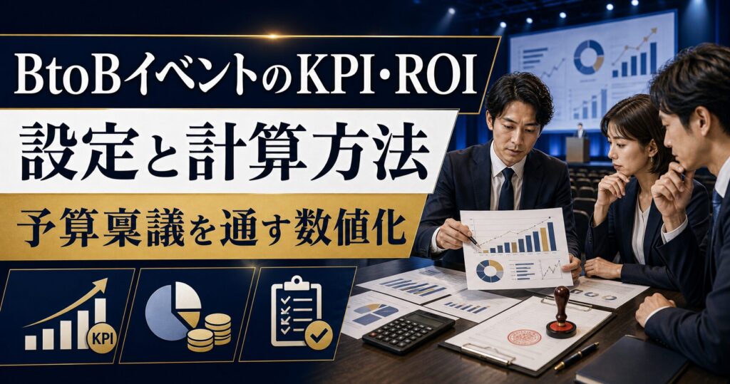 BtoBイベントのKPI・ROI設定と計算方法｜予算稟議を通すための数値化フレームワーク完全版