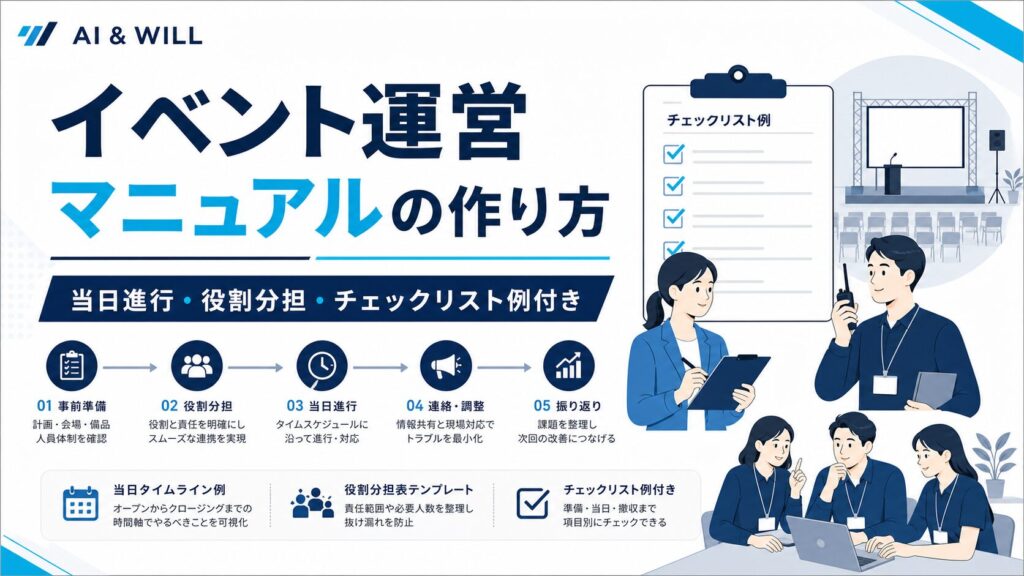 イベント運営マニュアルの作り方