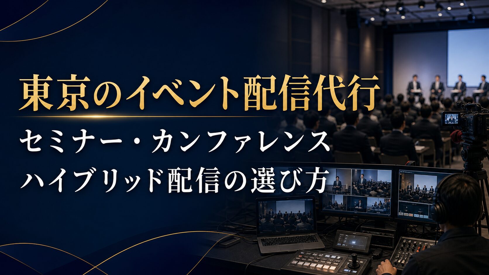 イベント配信代行を東京で依頼するなら?セミナー・カンファレンス・ハイブリッド配信の選び方