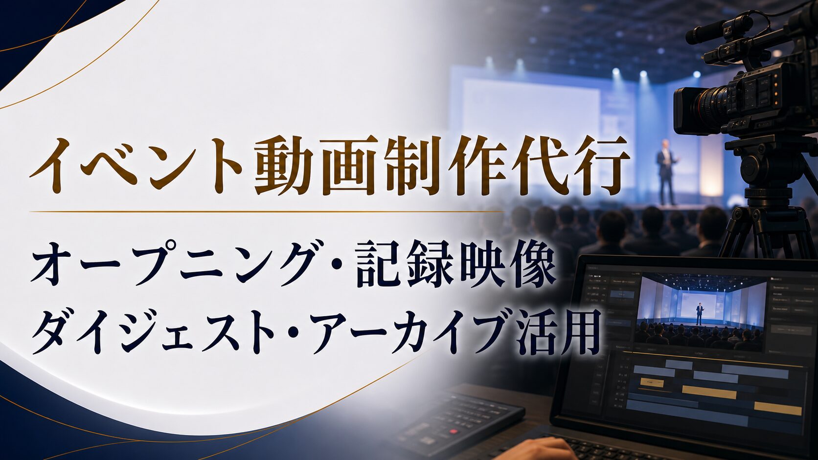イベント動画制作代行とは?オープニング・記録映像・ダイジェスト・アーカイブ活用の進め方