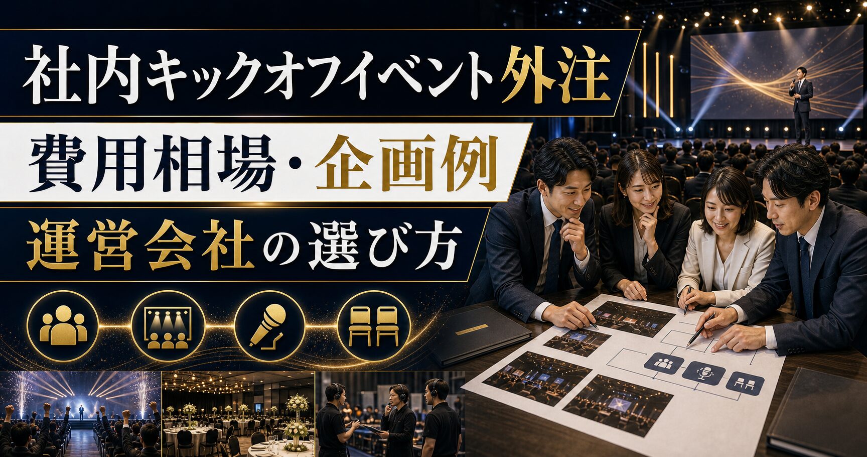 社内キックオフイベントを外注する方法｜費用相場・企画例・運営会社の選び方