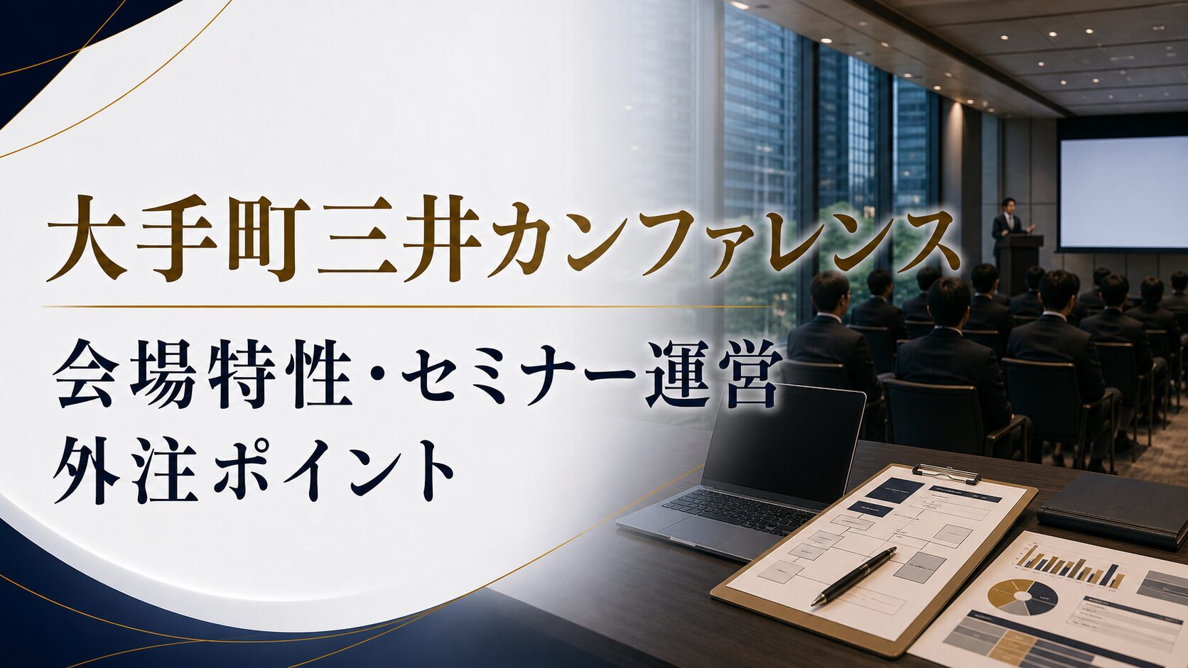 大手町三井カンファレンスでイベント運営を依頼するなら？会場特性・セミナー運営・外注ポイント