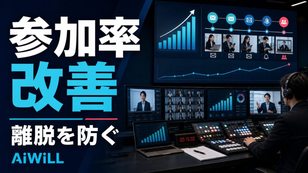 ウェビナー参加率改善と離脱防止のアイキャッチ