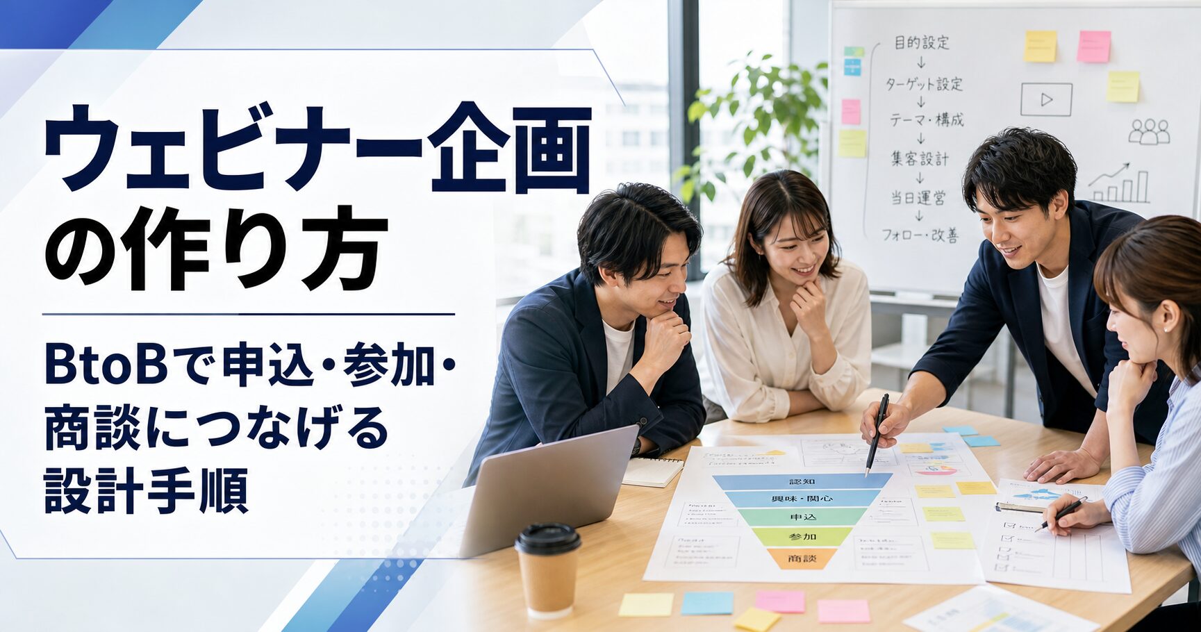 ウェビナー企画の作り方 BtoBで申込・参加・商談につなげる設計手順